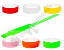 100 Thermal PLAIN wristbands (1 roll) PRINT YOUR OWN WRISTBANDS