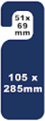 105x285mm Ø51/69mm